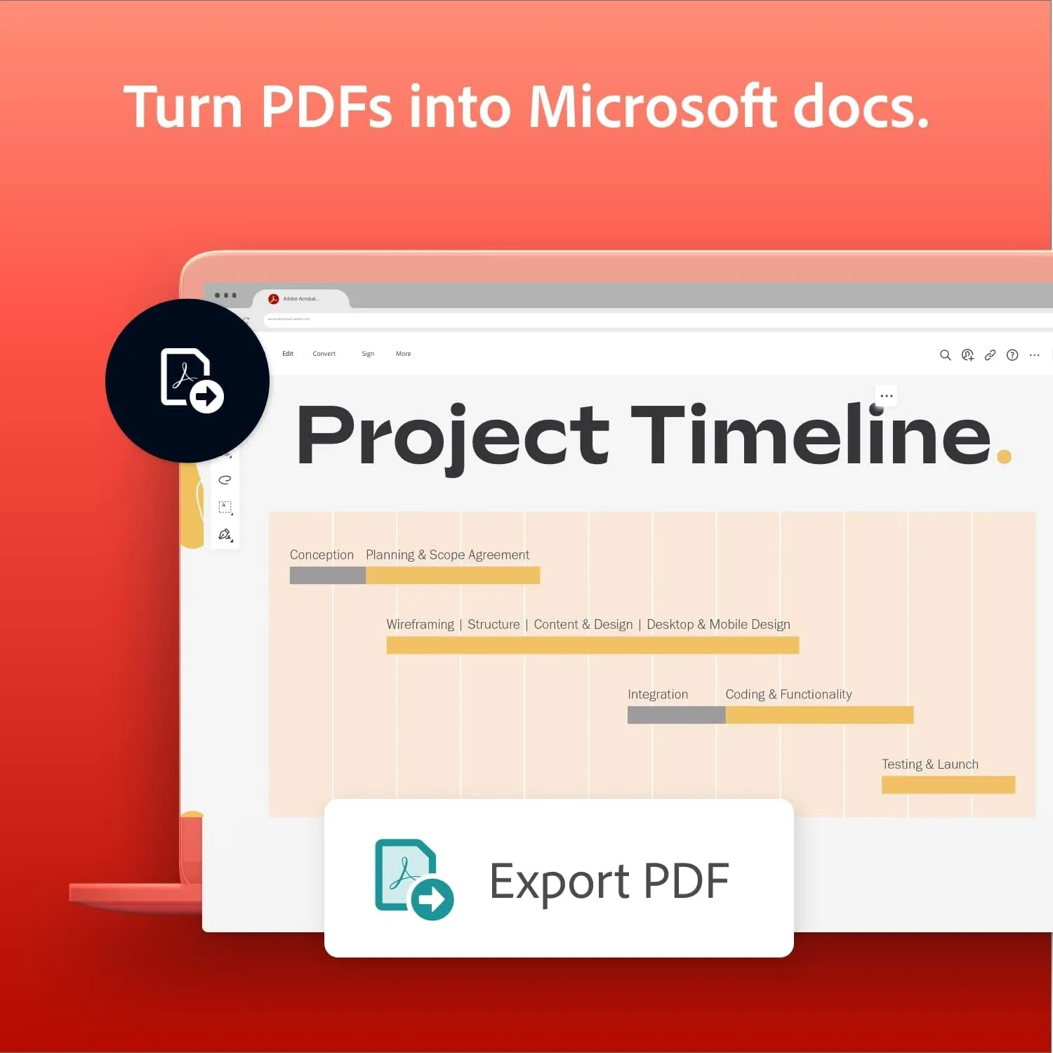 Adobe Acrobat PDF Pack | 12-Month Access to Online PDF and E-Sign Tools, Non-Renewal | Web-browser based[Online Code]