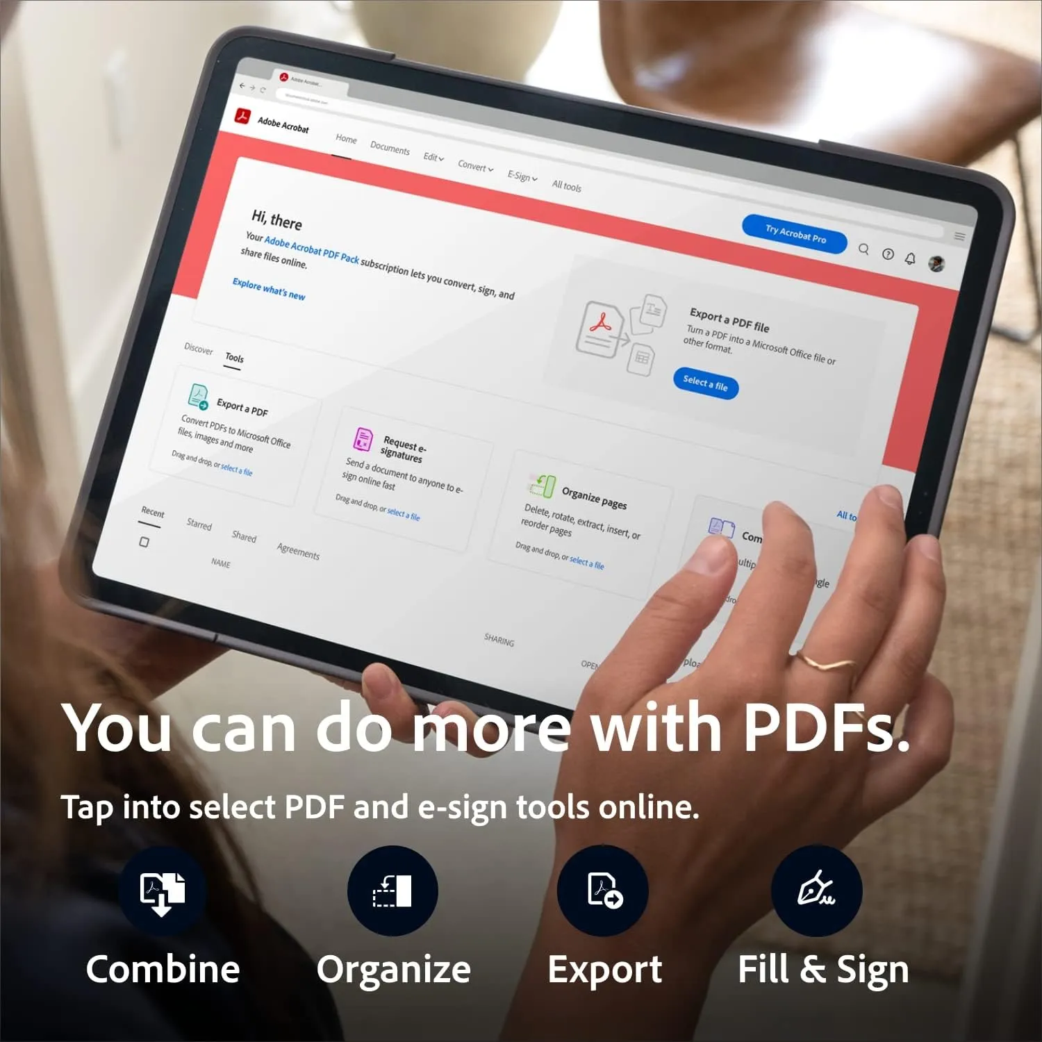 Adobe Acrobat PDF Pack | 12-Month Access to Online PDF and E-Sign Tools, Non-Renewal | Web-browser based[Online Code]