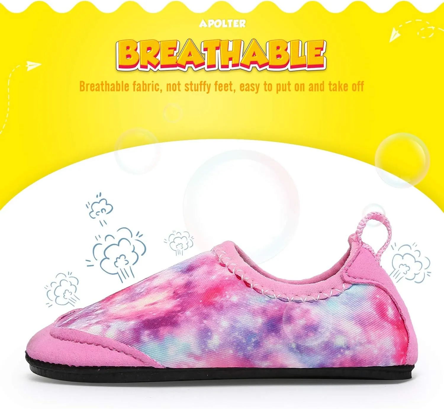 Baby Boys and Girls Swim Water Shoes Barefoot Aqua Socks Non-Slip for Beach Pool Toddler Kids