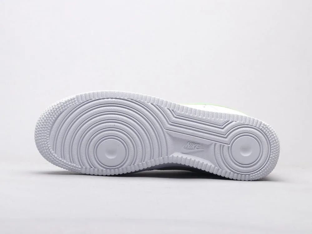CE - AF1 White powder green low top