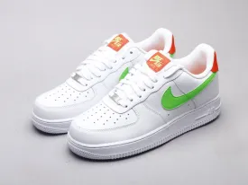 CE - AF1 White powder green low top