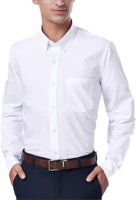 cotton king Mens Shirts | 100% Cotton Long Sleeve Shirts for Men | Button Down Shirt Men | Oxford Mens Dress Shirt