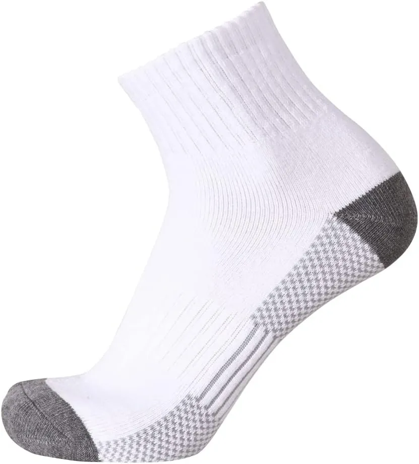 EnerWear 10P Pack Unisex Cotton Moisture Wicking Cushion Ankle Socks