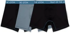 Fruit of the Loom Men's Getaway Boxer Briefs, Lightweight Breathable Fabric, Quick Dry & Odor Control