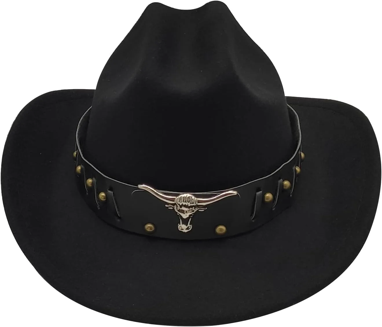 Kids Cowboy Hat for Girls Boys Western Cowgirl Hat with Buckle Belt Unisex Wide Brim Fedora Hat Dress Up Costume