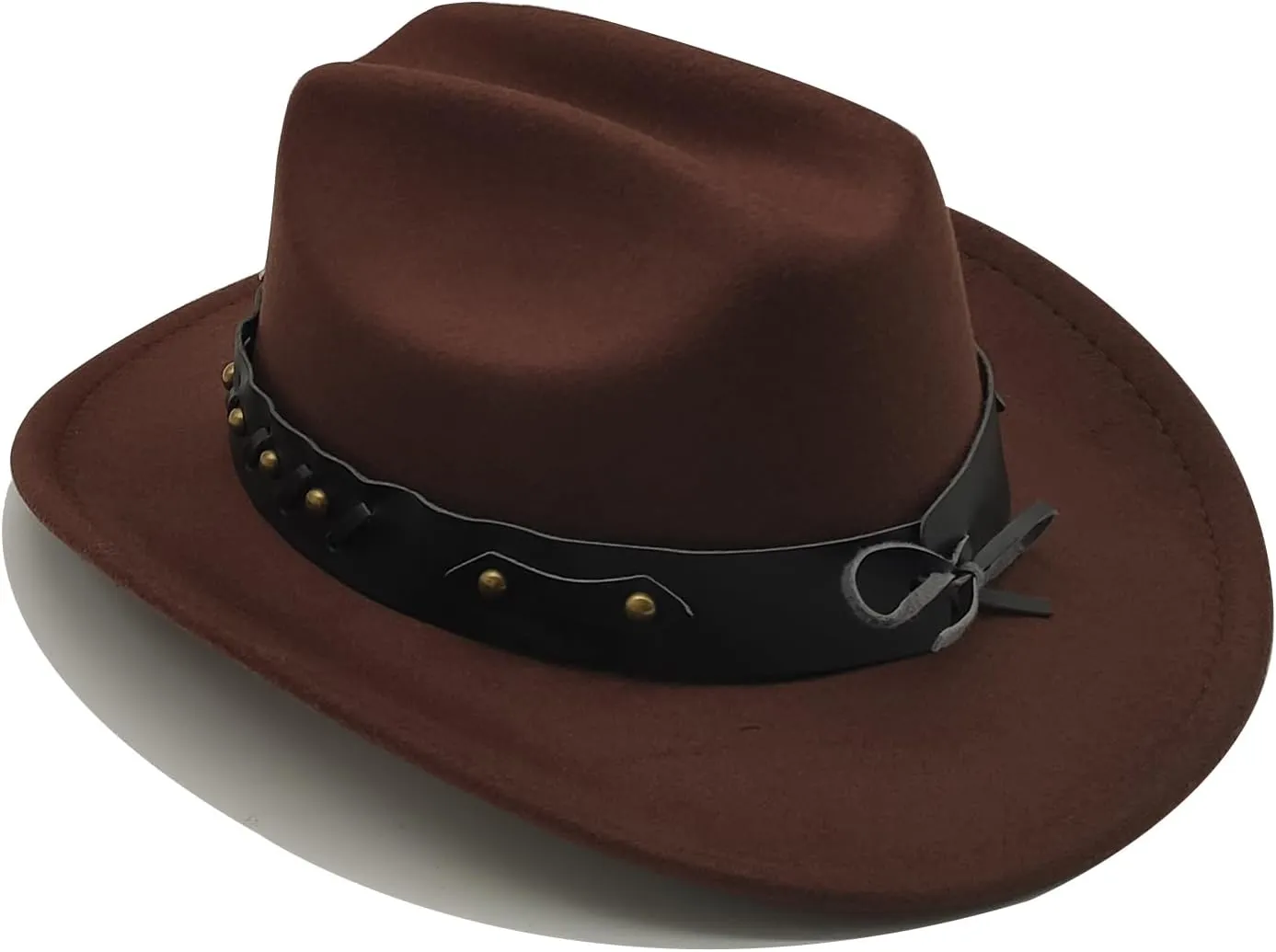 Kids Cowboy Hat for Girls Boys Western Cowgirl Hat with Buckle Belt Unisex Wide Brim Fedora Hat Dress Up Costume