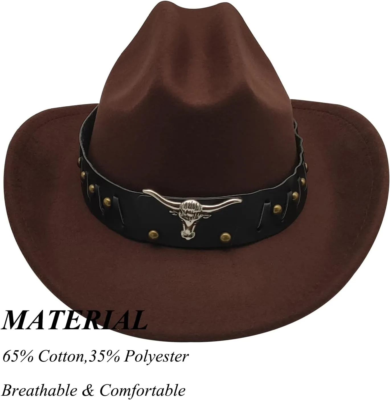 Kids Cowboy Hat for Girls Boys Western Cowgirl Hat with Buckle Belt Unisex Wide Brim Fedora Hat Dress Up Costume
