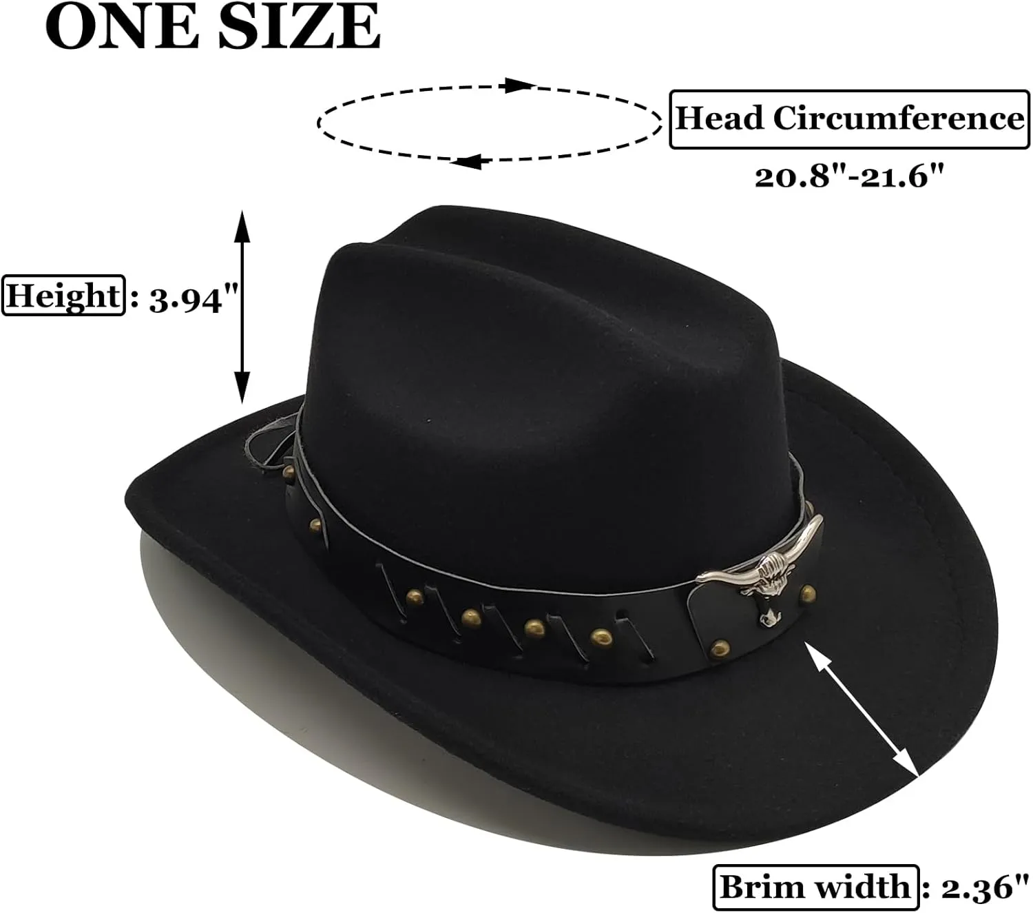 Kids Cowboy Hat for Girls Boys Western Cowgirl Hat with Buckle Belt Unisex Wide Brim Fedora Hat Dress Up Costume